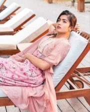 Rashmika Mandanna Pink Dress Photoshoot Stills 01