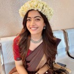 Rashmika Mandanna 11 Rashmika Mandanna in Saree and Flowers Pictures