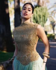 Regal Ethnic Beauty Janhvi Kapoor at the Screening of Homebound Cannes Film Festival 2025 Pictures 07
