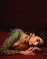 Royal Beauty Janhvi Kapoor in a Red Hand Embroidered Saree with Green Blouse Pictures 01 Royal Beauty Janhvi Kapoor in a Red Hand Embroidered Saree with Green Blouse Pictures 01