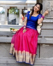 Sakshi Agarwal in Traditional Dress in Temple Photos 04