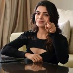 Samantha Black Dress Laptop Photoshoot Pictures