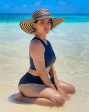 Saniya Iyappan Beach Swimsuit Pictures 01