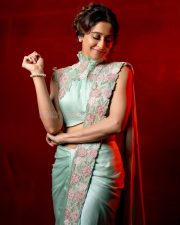 Section 108 Actress Regena Cassandrra in a Pastel Sea Green Draped Saree with a Matching Sleeveless High Neck Blouse Photos 01 Section 108 Actress Regena Cassandrra in a Pastel Sea Green Draped Saree with a Matching Sleeveless High Neck Blouse Photos 01
