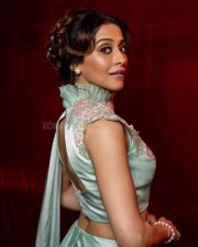 Section 108 Actress Regena Cassandrra in a Pastel Sea Green Draped Saree with a Matching Sleeveless High Neck Blouse Photos 02 Section 108 Actress Regena Cassandrra in a Pastel Sea Green Draped Saree with a Matching Sleeveless High Neck Blouse Photos 02