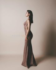Sensual Ananya Panday in a Metallic Rose Bodycon Gown Photos 03 Sensual Ananya Panday in a Metallic Rose Bodycon Gown Photos 03