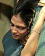 Sensual Malavika Mohanan in a Black Turtle Neck Top with Classic Blue Denim Lying on the Bed Photos 02 Sensual Malavika Mohanan in a Black Turtle Neck Top with Classic Blue Denim Lying on the Bed Photos 02
