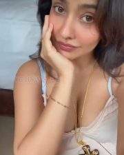 Sensual Neha Sharma Cleavage in a Pale Pink Camisole Top Photos 02