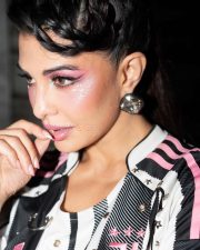 Sexy Actress Jacqueline Fernandez in a Custom Juventus FC Home Jersey Kit Photos 04
