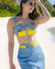 Sexy Actress Kajal Aggarwal Beach Bikini Photos 01
