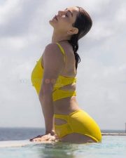 Sexy Actress Kajal Aggarwal Beach Bikini Photos 02