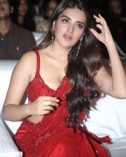 Sexy Actress Nidhhi Agerwal at The Rajasaab Pre Release Party Photos 08