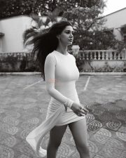 Sexy Disha Patani in a Pink Pastel Bodycon Mini Dress Pictures 03