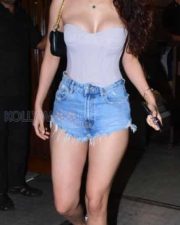 Sexy Disha Patani in a Tiny Denim Shorts Candid Photos 03