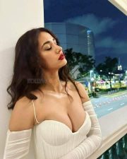 Sexy Disha Patani in a White Corset Dress Photos 02