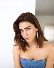 Sexy Diva Kriti Sanon in a Denim Strapless Corset Top and Pencil Skirt Photos 01 Sexy Diva Kriti Sanon in a Denim Strapless Corset Top and Pencil Skirt Photos 01