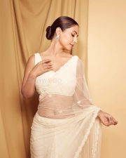 Sexy Hina Khan Showing Navel in a Transparent White Saree Photos 03 Sexy Hina Khan Showing Navel in a Transparent White Saree Photos 03