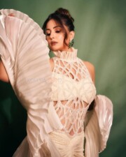 Sexy Hina Khan in a Designer White Dress Photos 04