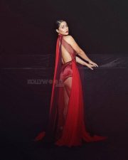 Sexy Hina Khan in a Red See Through Sequin Backless Dress Photoshoot Pictures 04 Sexy Hina Khan in a Red See Through Sequin Backless Dress Photoshoot Pictures 04