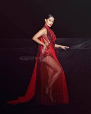 Sexy Hina Khan in a Red See Through Sequin Backless Dress Photoshoot Pictures 06 Sexy Hina Khan in a Red See Through Sequin Backless Dress Photoshoot Pictures 06