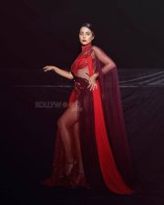 Sexy Hina Khan in a Red See Through Sequin Backless Dress Photoshoot Pictures 09 Sexy Hina Khan in a Red See Through Sequin Backless Dress Photoshoot Pictures 09