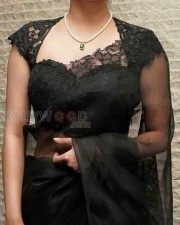 Sexy Keerthy Suresh in a Black Saree Photoshoot Pictures 01