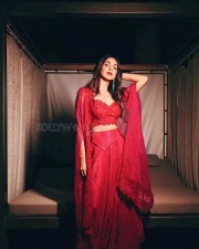 Sexy Kiara Advani in a Red Palazzo Suit for Valentine s Day Photoshoot Pictures 03
