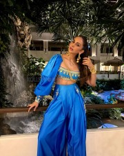 Sexy Rakul Preet Singh as Princess Jasmine in a Blue Co Ord Set Photos 03