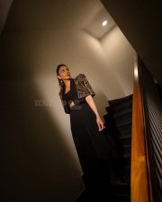 Sexy Rakul Preet Singh in a Black Co Ord Set and a Matching Jacket with Golden Embroidery Pictures 06