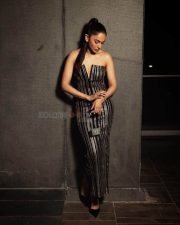 Sexy Rakul Preet Singh in a Black and White Bodycon Dress Photos 02