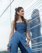 Sexy Rakul Preet Singh in a Denim Strapless Top with Cargo Pants Photos 03 Sexy Rakul Preet Singh in a Denim Strapless Top with Cargo Pants Photos 03