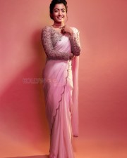 Sexy Rashmika Mandanna in a Pink Saree Photoshoot Pictures 04