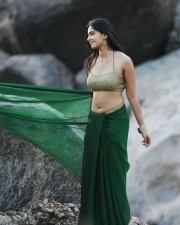 Sexy South Siren Anushka Shetty Removing Saree and Showing Hot Cleavage Photos 01