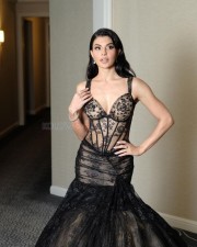 Sexy Sri Lankan Beauty Jacqueline Fernandez in See Through Black Gown Photos 02