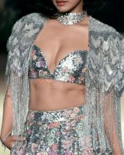 Shraddha Kapoor in a Moonshine Lattice Trail Lehenga Set Dress Pictures 01