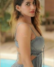 Sizzling Diva Yashika Aannand in a Stylish Grey Dress Photos 08