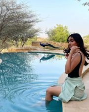 Sizzling Hot Neha Sharma in a Black Bikini Photos 02