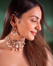 Sparkling Rakul Preet Singh in a Lilac Sequined Embroidered Lehenga with Sleeveless Blouse Photos 03