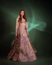 Sparkling Rakul Preet Singh in a Lilac Sequined Embroidered Lehenga with Sleeveless Blouse Photos 05
