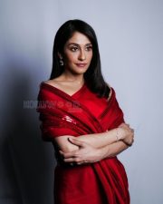 Striking Actress Regena Cassandra in a Red off shoulder pleated sequined gown Photos 02 Striking Actress Regena Cassandra in a Red off shoulder pleated sequined gown Photos 02