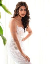 Stunning Beauty Pooja Hegde in a White Bodycon Dress Photos 04 Stunning Beauty Pooja Hegde in a White Bodycon Dress Photos 04
