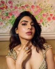Stunning Beauty Samantha Ruth Prabhu in a Golden Sleeveless Mini Dress Pictures 01 Stunning Beauty Samantha Ruth Prabhu in a Golden Sleeveless Mini Dress Pictures 01