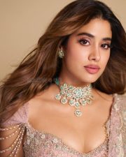 Stunning Janhvi Kapoor in a Blush Embellished Saree at India Couture Week 2025 Photos 01