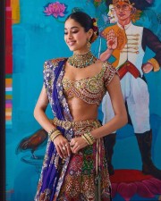 Stunning Janvhi Kapoor in a Multi Coloured Embroidered Lehenga at Anant Ambani and Radhika Merchant Mehendi Night Photos 03 Stunning Janvhi Kapoor in a Multi Coloured Embroidered Lehenga at Anant Ambani and Radhika Merchant Mehendi Night Photos 03