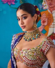 Stunning Janvhi Kapoor in a Multi Coloured Embroidered Lehenga at Anant Ambani and Radhika Merchant Mehendi Night Photos 05 Stunning Janvhi Kapoor in a Multi Coloured Embroidered Lehenga at Anant Ambani and Radhika Merchant Mehendi Night Photos 05