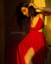 Stunning Karishma Tanna Cleavage in a Red Thigh Slit Dress with Spaghetti Strap Photos 02 Stunning Karishma Tanna Cleavage in a Red Thigh Slit Dress with Spaghetti Strap Photos 02