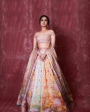 Stunning Keerthy Suresh in a Multicolored Lehenga Photos 04