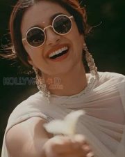 Stunning Keerthy Suresh in a White Chikankari Sharara Set Photos 03
