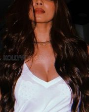 Stunning Malavika Mohanan in a See Through White Top with Lace Bra Photos 04 Stunning Malavika Mohanan in a See Through White Top with Lace Bra Photos 04