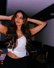 Stunning Malavika Mohanan in a See Through White Top with Lace Bra Photos03 Stunning Malavika Mohanan in a See Through White Top with Lace Bra Photos03
